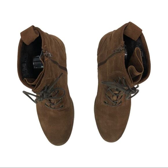 Lavorazione Artigianale Leather Ankle Combat Boots - Picture 4 of 14